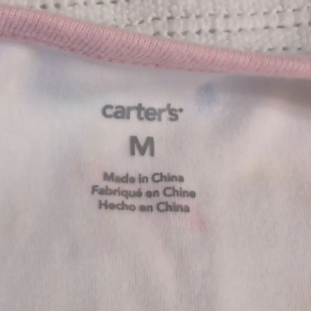 Carter's Medium 6-9 months Pink Unicorn Cotton Zippered Sleep Sack